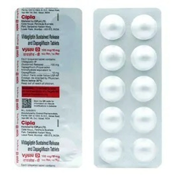 CIPLA LTD. Vysov D 100/10Mgtab (10 Tab)