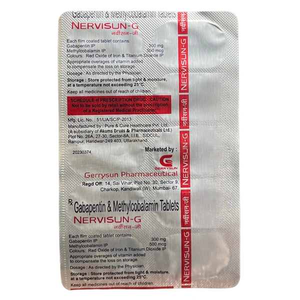 GERRYSUN PHARMACETUTICAL Nervisun-G Tab