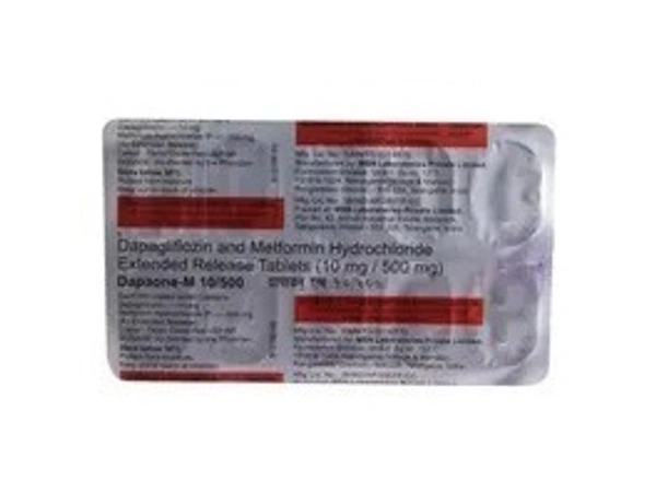 MSN LABORATORIS Dapaone M 10/500Mg Tab (10 Tab)