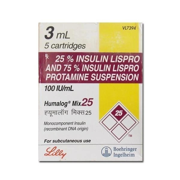 ELI LILLY Humalog Mix 25 Cartidge (3 Ml)