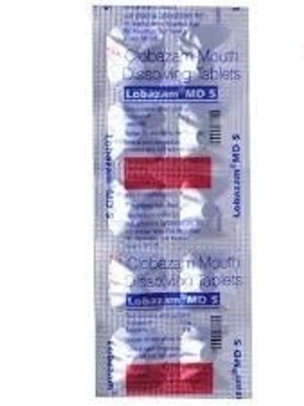 SUN PHARMA Lobazam Md 5Mgtab (10 Tab)