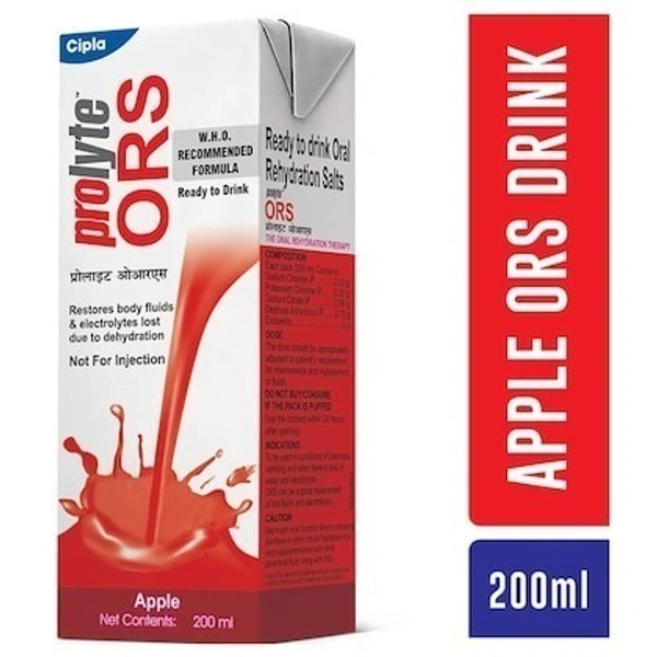 CIPLA GENERIC Cipla ORS Prolyte Apple Liquid (200 Ml)