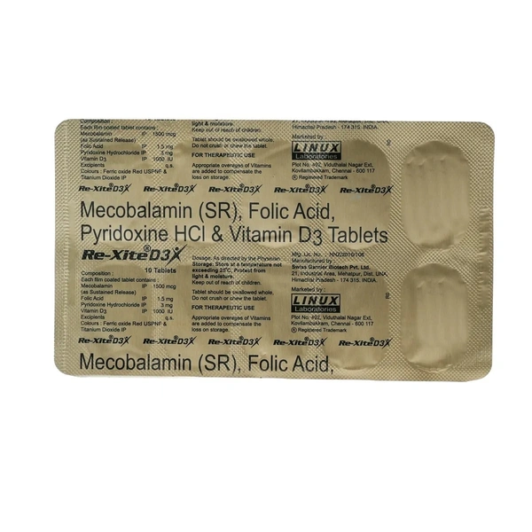 LINUX LABORATORIES PVT.LTD Rexite D3 Tab (15 Tab)