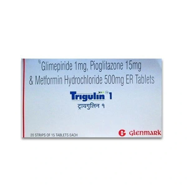GLENMARK Trigulin 1Mgtab (15 Tab)