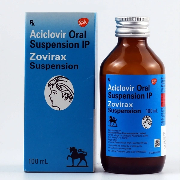GLAXOSMITHKLIN Zovirax Syrup (100 Ml)