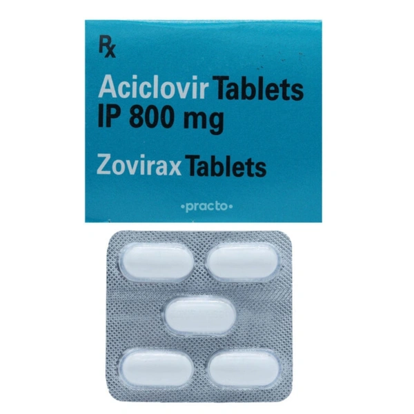 GLAXOSMITHKLIN Zovirax 800Mgtab (5 Tab)