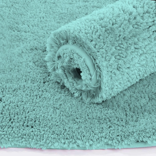 Luxe Home International Luxe Home Bathmat 2800 GSM Microfiber Anti Slip Water Absorbent Machine Washable and Quick Dry Vegas Mats for Bathroom, Kitchen, Entrance ( Aqua , 40x60 Cm , Pack of 1 ) - 40x60 cm, Aqua
