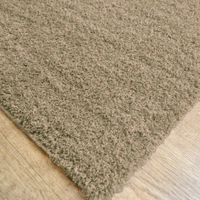 Luxe Home International Ultra Soft Microfiber Area Rug - Non-Slip, Carpet for Living Room, Bedroom, and Home Decor - 6X9, Beige