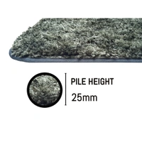 Luxe Home International Luxe Home Bath mat Super Soft Anti Skid Hawaii Contour Set of 2 Piece Rugs for Bathroom ( Hunter Green, Medium ) - 45x75 cm, Green