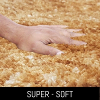 Luxe Home International Luxe Home Bath mat Super Soft Anti Skid Hawaii Rugs for Bathroom ( Anti Gold, Medium ) Pc-1 - 45x75 cm, Anti Gold