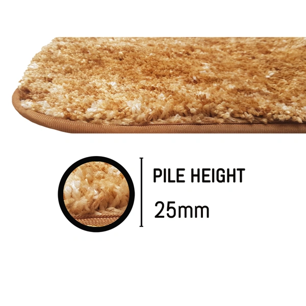 Luxe Home International Luxe Home Bath mat Super Soft Anti Skid Hawaii Rugs for Bathroom ( Anti Gold, Medium ) Pc-1 - 45x75 cm, Anti Gold