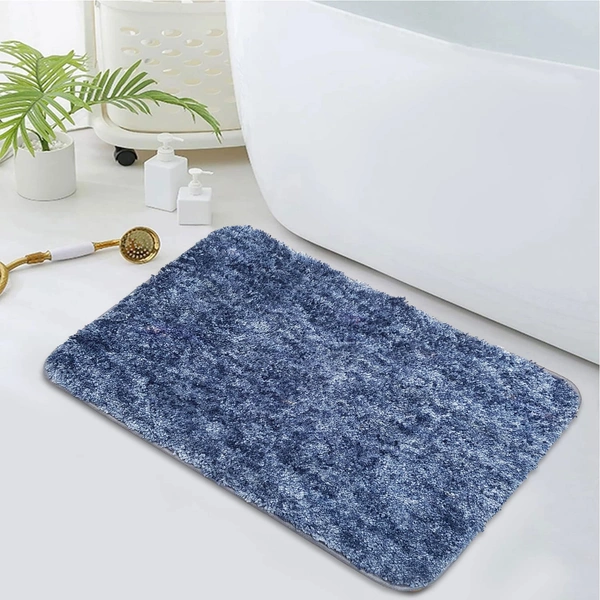 Luxe Home International Luxe Home Bath mat Super Soft Anti Skid Hawaii Rugs for Bathroom ( Charcoal, Medium ) Pc-1 - 45x75 cm, Charcoal