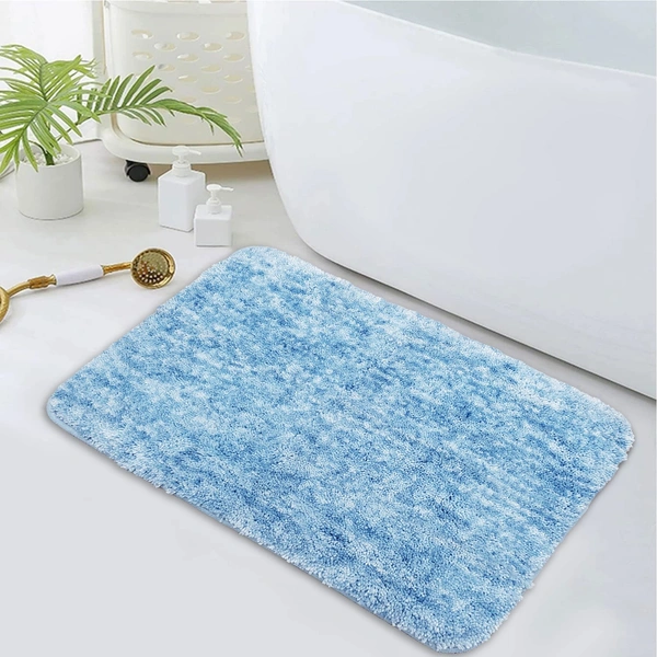 Luxe Home International Luxe Home Bath mat Super Soft Anti Skid Hawaii Rugs for Bathroom ( Cloud, Medium ) Pc-1 - 45x75 cm, Cloudy