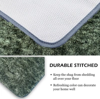 Luxe Home International Luxe Home Bath mat Super Soft Anti Skid Hawaii Rugs for Bathroom ( Hunter Green, Medium ) Pc-1 - 45x75 cm, Green