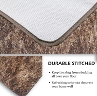 Luxe Home International Luxe Home Bath mat Super Soft Anti Skid Hawaii Rugs for Bathroom ( Rock Brown, Medium ) Pc-1 - 45x75 cm, Brown