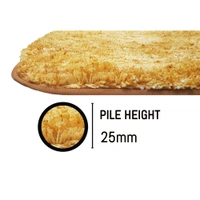 Luxe Home International Luxe Home Bath mat Super Soft Anti Skid Hawaii Contour Set of 3 Piece Rugs for Bathroom ( Gold, Large ) - 60x90 cm, Gold