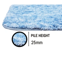 Luxe Home International Luxe Home Bath mat Super Soft Anti Skid Hawaii Contour Set of 2 Piece Rugs for Bathroom ( Cloud, Large ) - 60x90 cm, Cloud