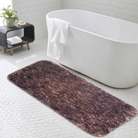 Luxe Home International Luxe Home Bath mat Super Soft Anti Skid Hawaii Rugs for Bathroom ( Cocoa, Large ) Pc-1 - 60x90 cm, Cocoa