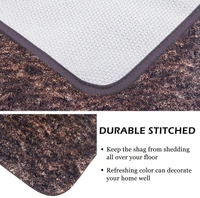 Luxe Home International Luxe Home Bath mat Super Soft Anti Skid Hawaii Rugs for Bathroom ( Cocoa, Large ) Pc-1 - 60x90 cm, Cocoa