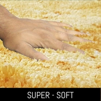 Luxe Home International Luxe Home Bath mat Super Soft Anti Skid Hawaii Rugs for Bathroom ( Gold, Large ) Pc-1 - 60x90 cm, Gold