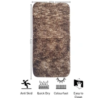 Luxe Home International Luxe Home Bath mat Super Soft Anti Skid Hawaii Rugs for Bathroom ( Rock Brown, Large ) Pc-1 - 60x90 cm, Rock-Brown