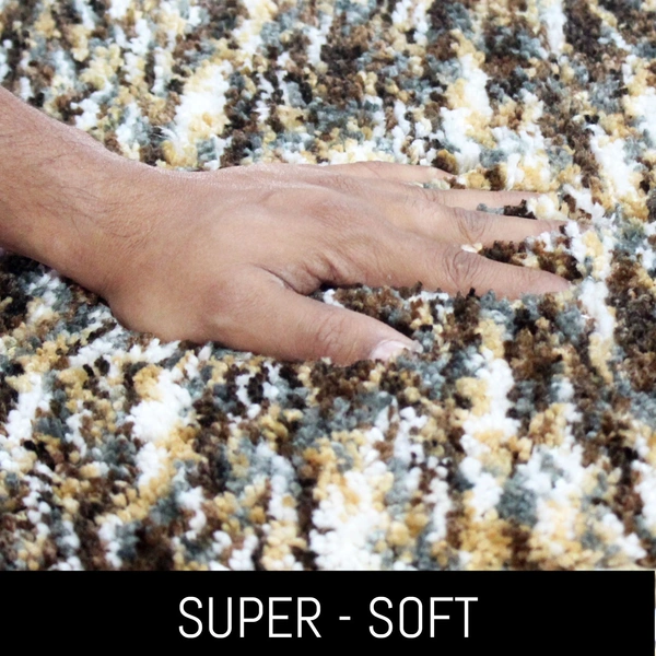 Luxe Home International Luxe Home Bath mat Super Soft Anti Skid Hawaii Rugs for Bathroom ( Walnut, Large ) Pc-1 - 60x90 cm, Walnut