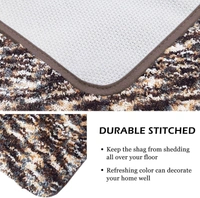 Luxe Home International Luxe Home Bath mat Super Soft Anti Skid Hawaii Rugs for Bathroom ( Walnut, Large ) Pc-1 - 60x90 cm, Walnut