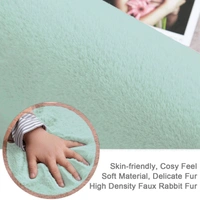 Luxe Home International Luxe Home Bath Mat Super Soft Anti Skid Rabbit Fur (1000 GSM) Bathroom Mats for Bedroom, Door, Kitchen Floor ( 45 x 45 cm , Lime ) Pack of 1 - 45x75 cm, Lime