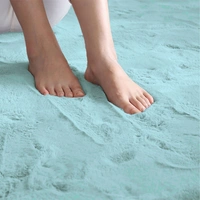 Luxe Home International Luxe Home Bath Mat Super Soft Anti Skid Rabbit Fur (1000 GSM) Bathroom Mats for Bedroom, Door, Kitchen Floor ( 45 x 45 cm , Turquish ) Pack of 1 - 45x75 cm, Turquish