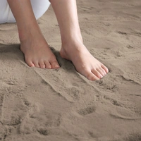 Luxe Home International Carpet Super Soft Anti Skid Rabbit Fur Area Rugs for Bedroom, Living-Room, Office, Hotels - 6X9, Taupe