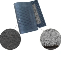 Luxe Home International Rectangular Door Mats For Home Natural Coir Mat Solid Waterproof Low Profile Entrance Rug With Anti-Slip Rubber Backing For Indoor And Outdoor Use (45Cm X 75Cm, Grey, Pc 1) - 45x75 cm, Grey