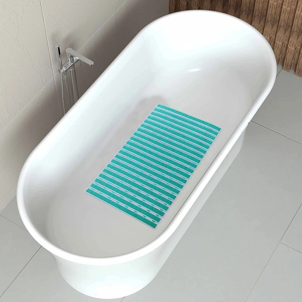 Luxe Home International Shower Mats for Bathroom Anti Slip Non Skid Bathtub Mat - 40x70 cm, Aqua