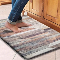 Luxe Home International Cuba PVC Loop Utility Anti-Fatigue Indoor/Outdoor Mats for Home | Cushioned, Non Slip, Washable | Mat for Kitchen, Garage & More - 45x75 cm, Coral