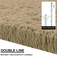 Luxe Home International Ultra Soft Microfiber Area Rug - Non-Slip, Carpet for Living Room, Bedroom, and Home Decor - 6X9, Anti Gold