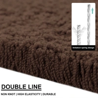 Luxe Home International Ultra Soft Microfiber Area Rug - Non-Slip, Carpet for Living Room, Bedroom, and Home Decor - 6X9, Coffee