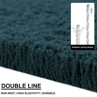 Luxe Home International Ultra Soft Microfiber Area Rug - Non-Slip, Carpet for Living Room, Bedroom, and Home Decor - 6X9, Green