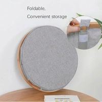 Luxe Home International Laundry Basket for Clothes Foldable, Waterproof Premium Bamboo Laundry Basket with Lid, Perfect for Bathroom, Bedroom, Kitchen (Round) Grey - 45x45x50 cm, Grey