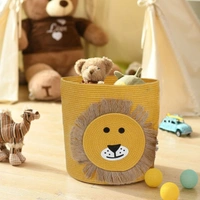 Luxe Home International Cotton Basket for Storage Foldable wardrobe Multipurpose use Laundry Basket (12"X12") Baby Bucket Hamper Cloth Storage Box Kitchen,Office And Living Room - 12"x12", Yellow