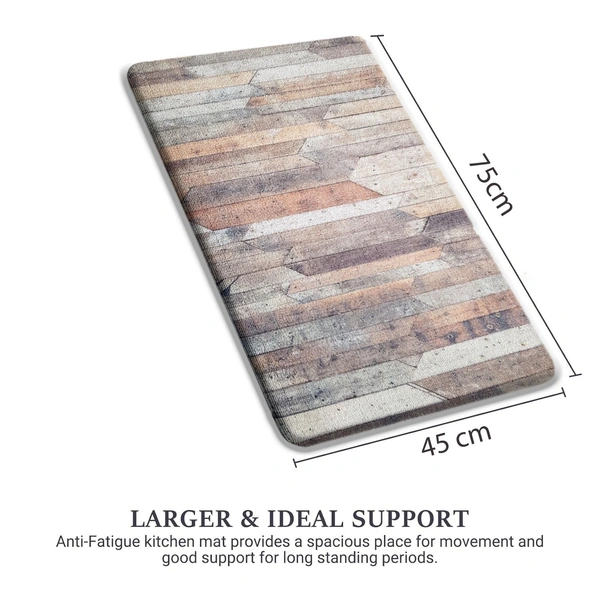 Luxe Home International Cuba PVC Loop Utility Anti-Fatigue Indoor/Outdoor Mats for Home | Cushioned, Non Slip, Washable | Mat for Kitchen, Garage & More - 45x75 cm, Coral