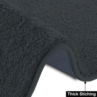 Luxe Home International Ultra Soft Microfiber Area Rug - Non-Slip, Carpet for Living Room, Bedroom, and Home Decor - 3x5 Ft, Anthra