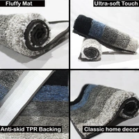 Luxe Home International Bath Mat Super Soft Non Slip Mat For Bathroom, Bedroom, Living Room - 40x60 cm, Sandune