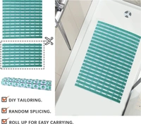 Luxe Home International Shower Mats for Bathroom Anti Slip Non Skid Bathtub Mat - 40x70 cm, Aqua