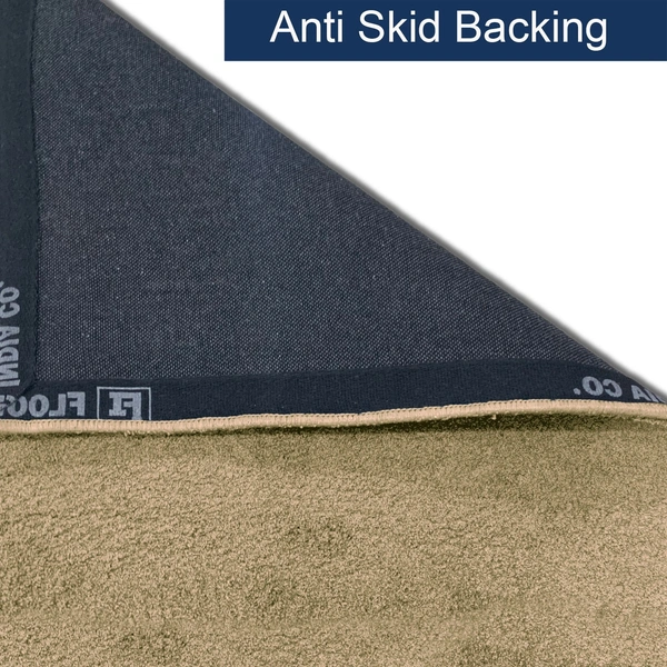 Luxe Home International Ultra Soft Microfiber Area Rug - Non-Slip, Carpet for Living Room, Bedroom, and Home Decor - 6X9, Anti Gold