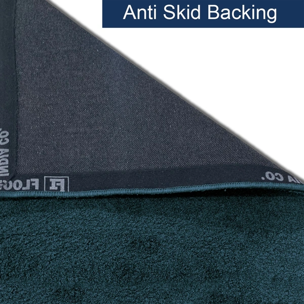 Luxe Home International Ultra Soft Microfiber Area Rug - Non-Slip, Carpet for Living Room, Bedroom, and Home Decor - 6X9, Green