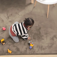 Luxe Home International Ruffle Floor Rug Rabbit Fur 1000 Gsm Living Room Foot Mats Anti Skid Water Absorbent Easy Machine Washable Rectangular Rug For Bedroom|Floor|3 X 5 Ft|Taupe|Pack Of 1 - 3x5 Ft, Taupe