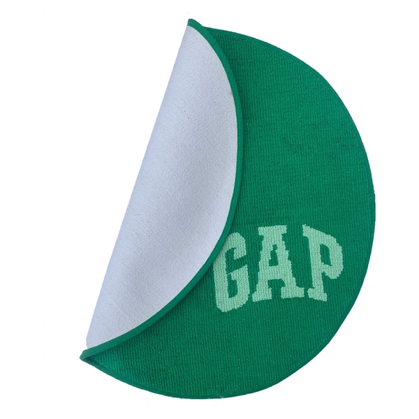 Luxe Home International Bath mat Soft Cotton Round Rug for Bathroom, Bedroom, Living Room - 2x2 ft, Green