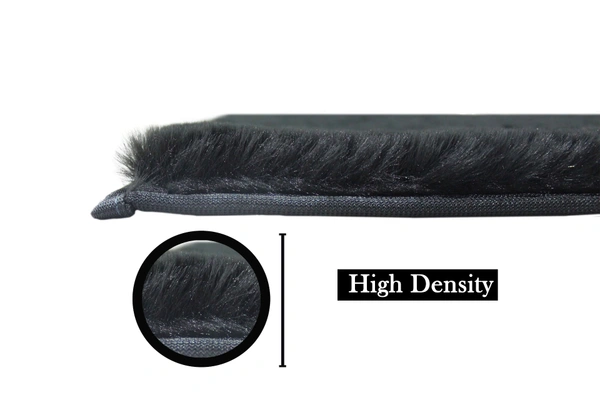Luxe Home International Rabbit Fur Super Soft Non Slip Mat for Bathroom, Bedroom - 40x60 cm, Anthra
