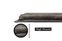 Luxe Home International Ruffle Bath Runner Rabbit Fur 1000 Gsm Bathroom Door Foot Mats Anti Skid Water Absorbent Easy Machine Washable Rug For Entrance|Kitchen Floor|2 X 5 Ft|Cocoa|Pack Of 1 - 2x5 Ft, Cocoa