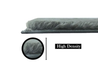 Luxe Home International Ruffle Bath Mat Rabbit Fur 1000 Gsm Bathroom Door Rectangular Foot Mats Anti Skid Water Absorbent Easy Machine Washable Rug For Entrance|Kitchen Floor|45X75 Cm|Seige|Pack Of 1 - 45x75 cm, Seige