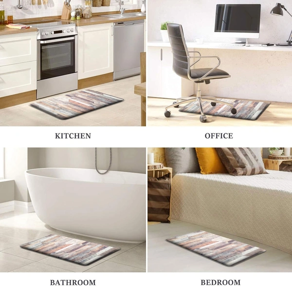 Luxe Home International Cuba PVC Loop Utility Anti-Fatigue Indoor/Outdoor Mats for Home | Cushioned, Non Slip, Washable | Mat for Kitchen, Garage & More - 45x75 cm, Coral